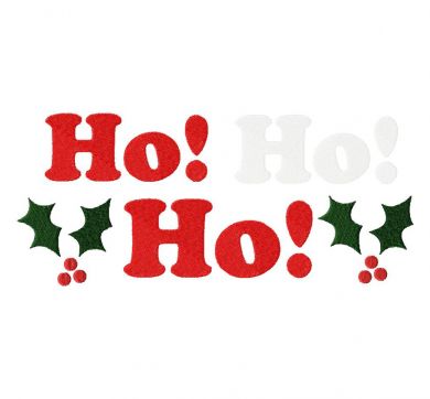 Christmas Santa Ho Ho Ho Machine Embroidery Design