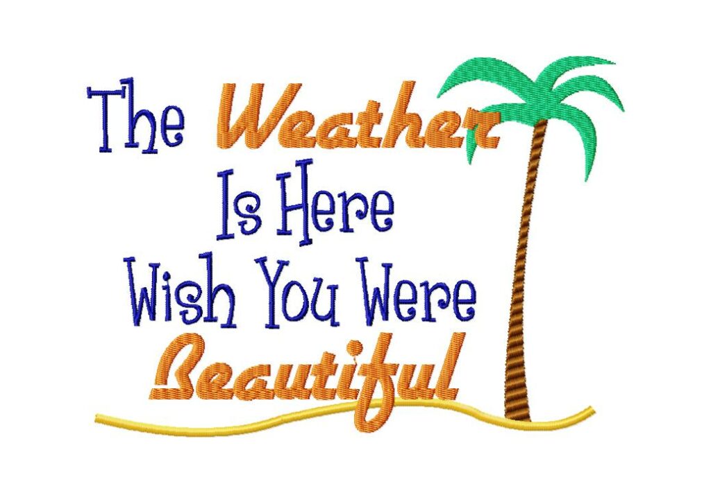 the weather is here wish you were beautiful shirt