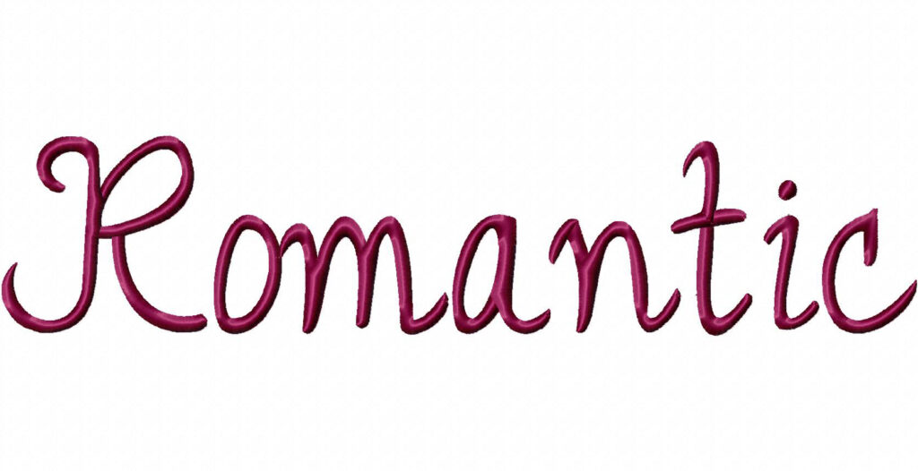 Romantic Machine Embroidery Font Set – Blasto Stitch