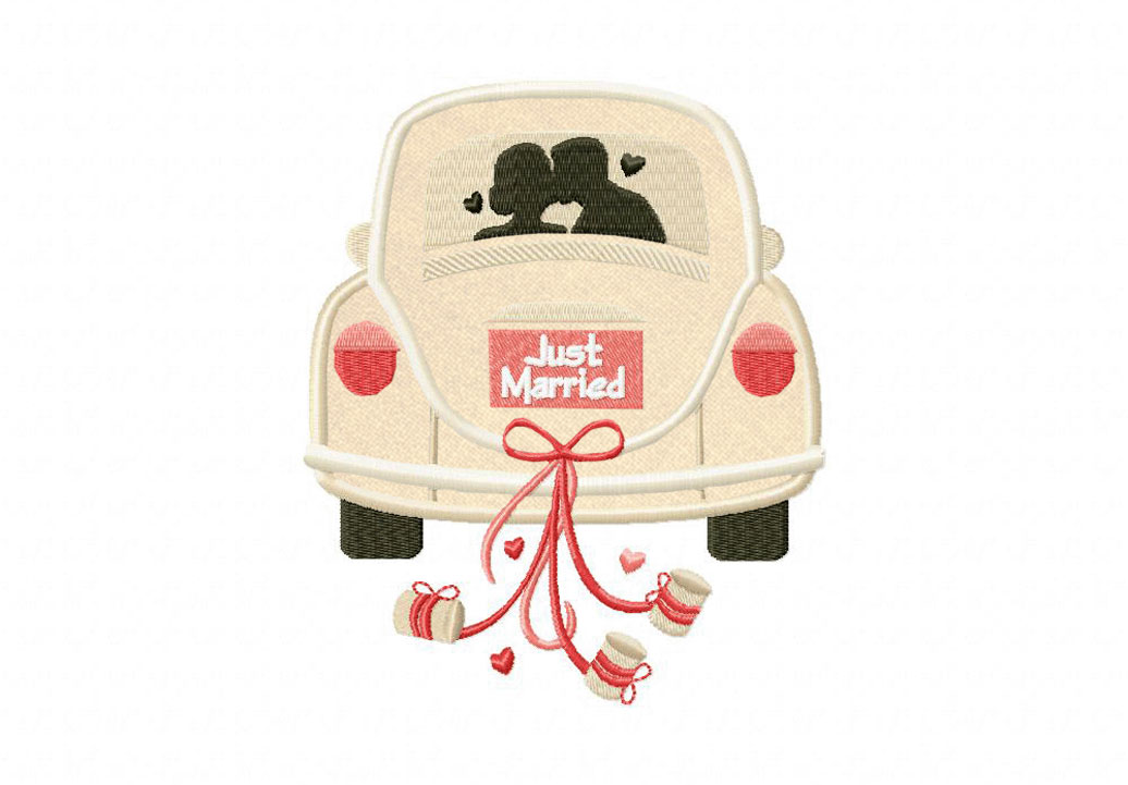 Just Married Auto Photos and Images