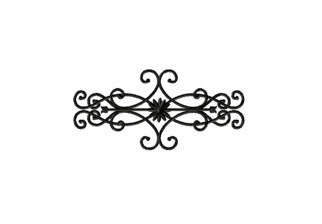 Wrought Iron Decor Machine Embroidery Design Blasto Stitch