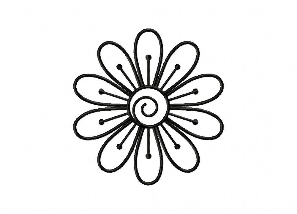 easy flower doodle