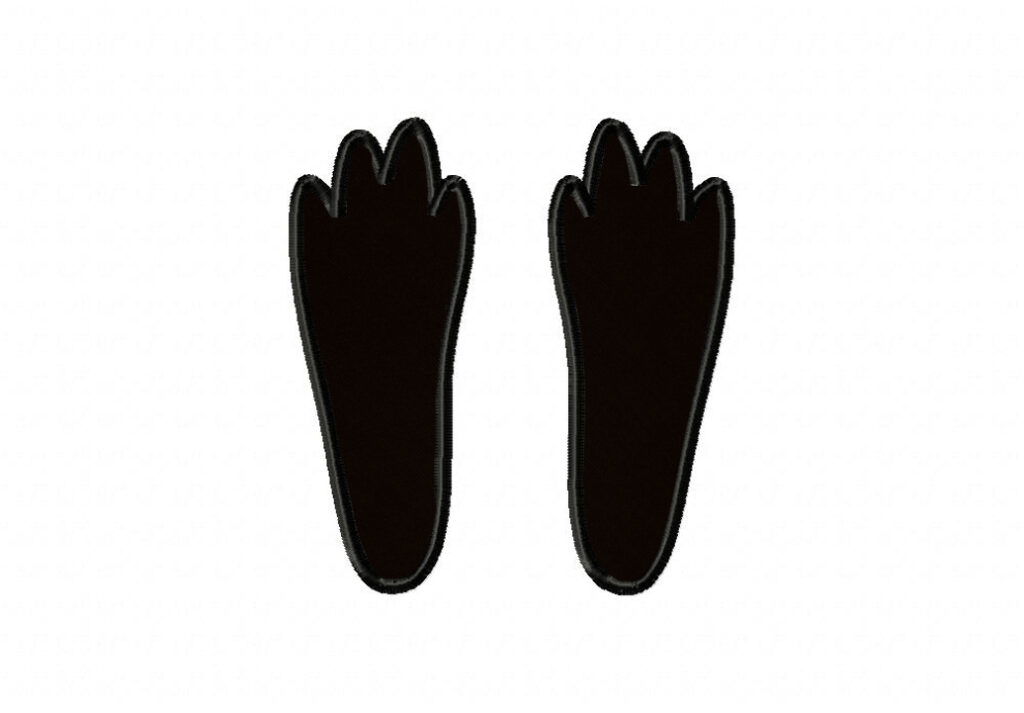 Rabbit Tracks Includes both Applique and Stitched Blasto Stitch