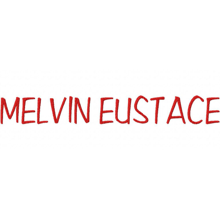 Melvin Eustace Embroidery Font Set – Blasto Stitch