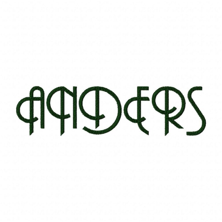 Anders Embroidery Font Set – Blasto Stitch