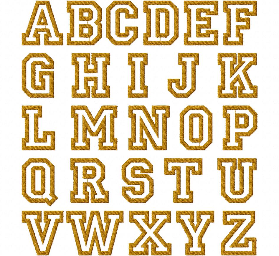 outline font