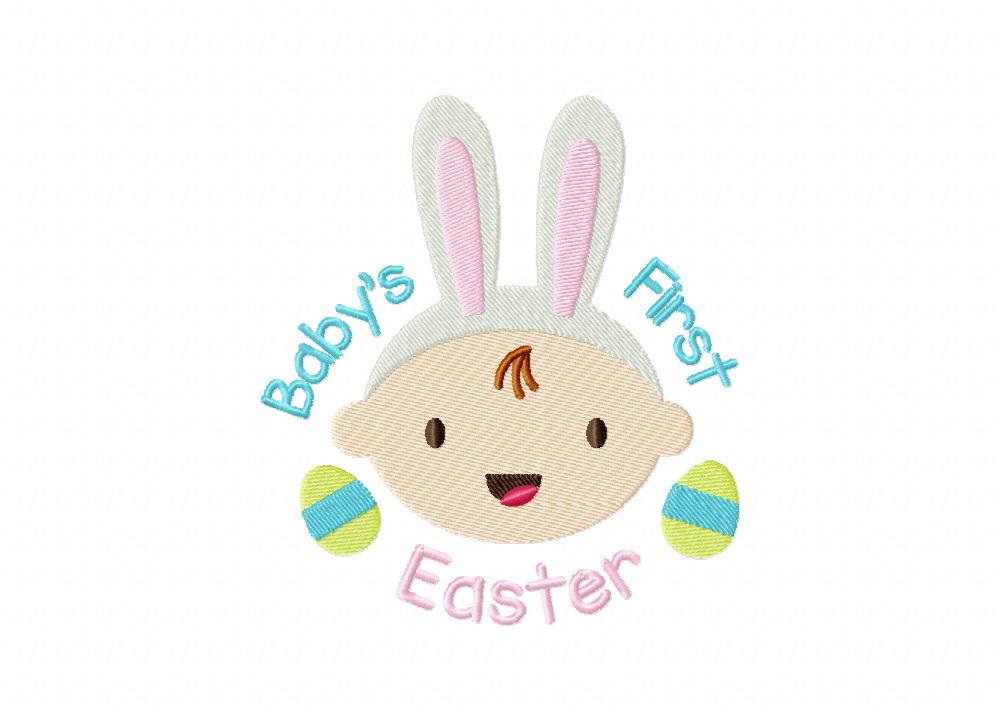 Baby's First Easter Machine Embroidery Design – Blasto Stitch