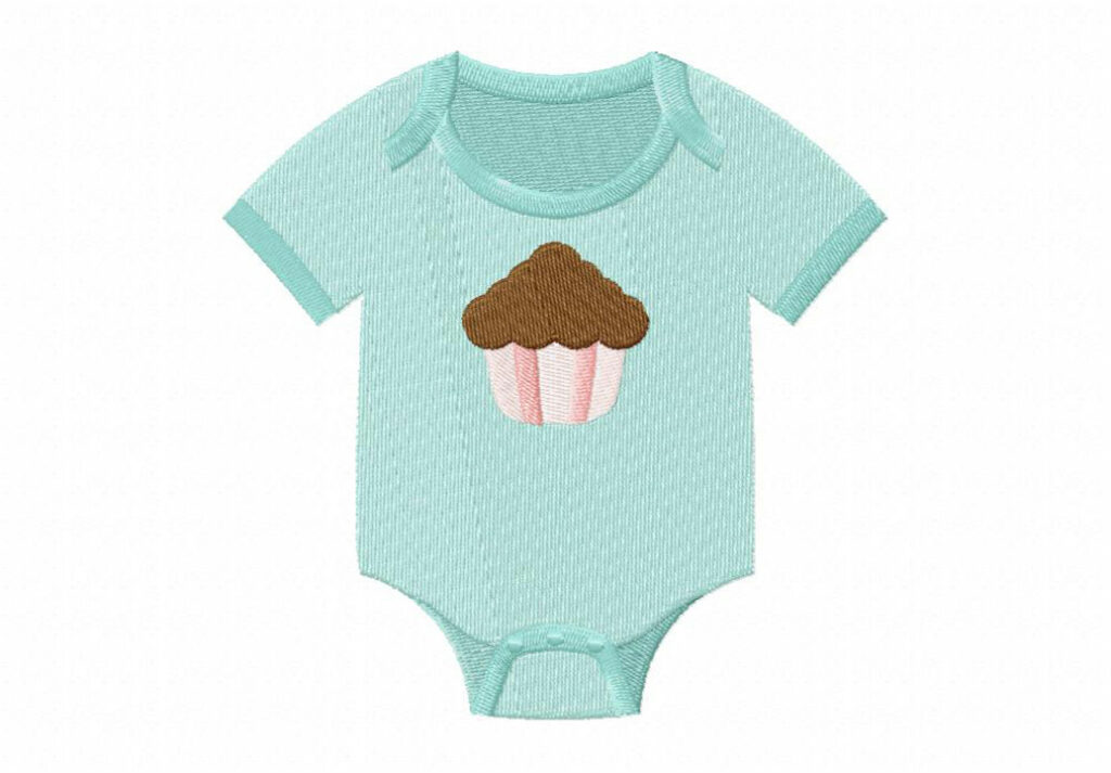 Little Cupcake Onesie Machine Embroidery Design – Blasto Stitch
